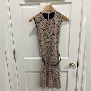 Diane Avon Furstenberg Tan and Black Mini dress